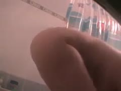 A wicked wifey is shown in a Voyeur movie flashing her genuinely delicious butt.